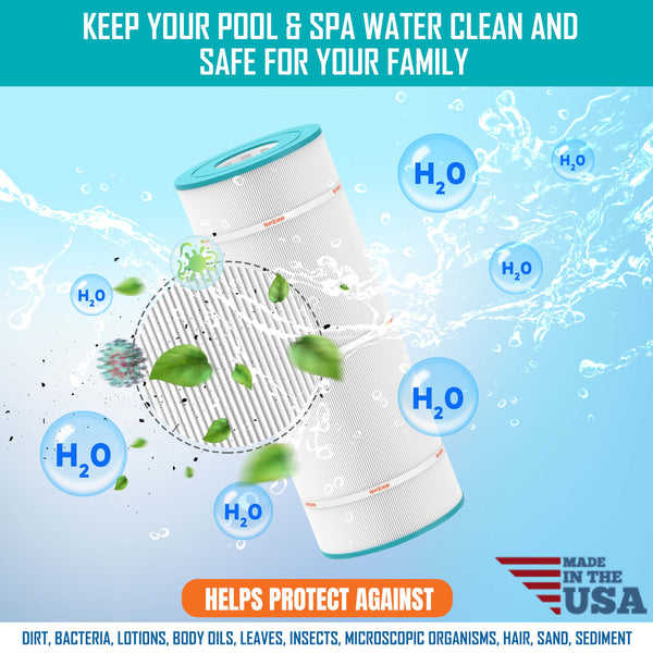 HF8416-01 Advanced Pool Filter - USA Made Replacement for Pleatco PWWPC150B, Unicel C-8416, Filbur FC-2576, Sta Rite Posi Clear PXC-150, 25230-0150S, Waterway Pro Clean 150