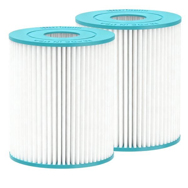 HF-PIN3-02 Premium Pool Filter Cartridge - 2 Pack USA Made Replacement for Pleatco PIN3PAIR, Unicel C-3302, Filbur FC-3751, Intex Type E