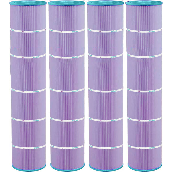 4 Pack HF7482-04P Platinum Purple Pool Filter Cartridge - Replacement for Pleatco PJAN145, Unicel C-7482, Filbur FC-0820, Jandy Industries CL580, CV580